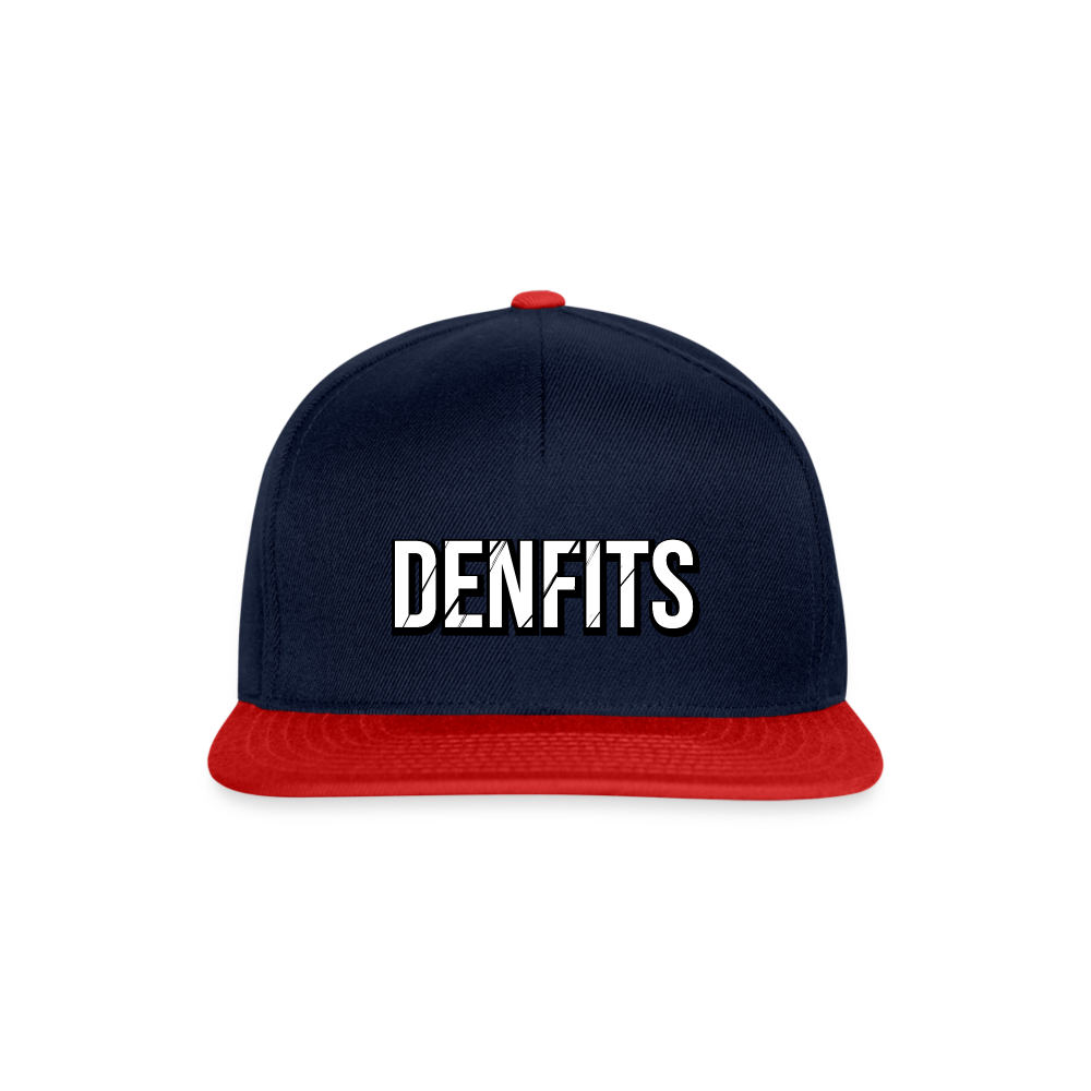 Denfits blk - Snapbackkeps - marinblå/röd