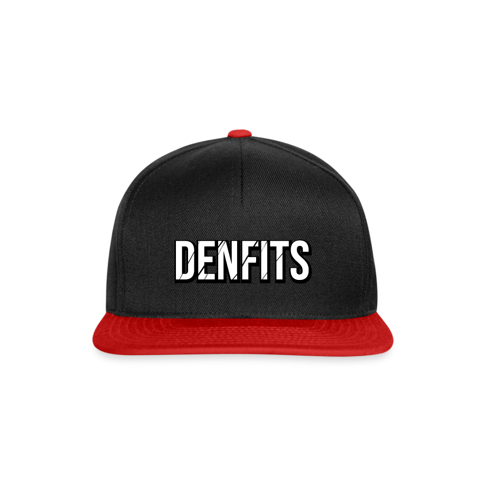 Denfits blk - Snapbackkeps - svart/röd